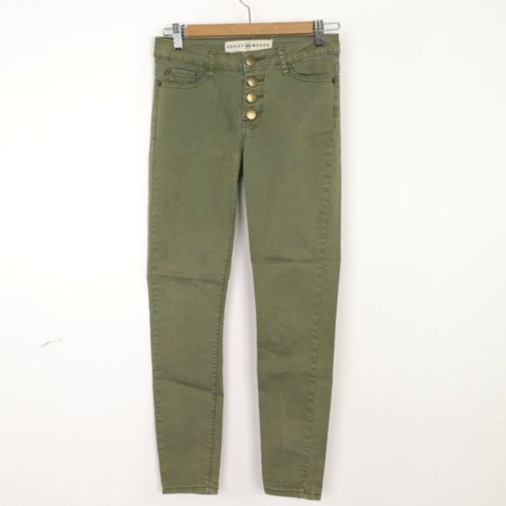 Ashley Mason Skinny Button Fly Stretch Jeans size 5 Juniors